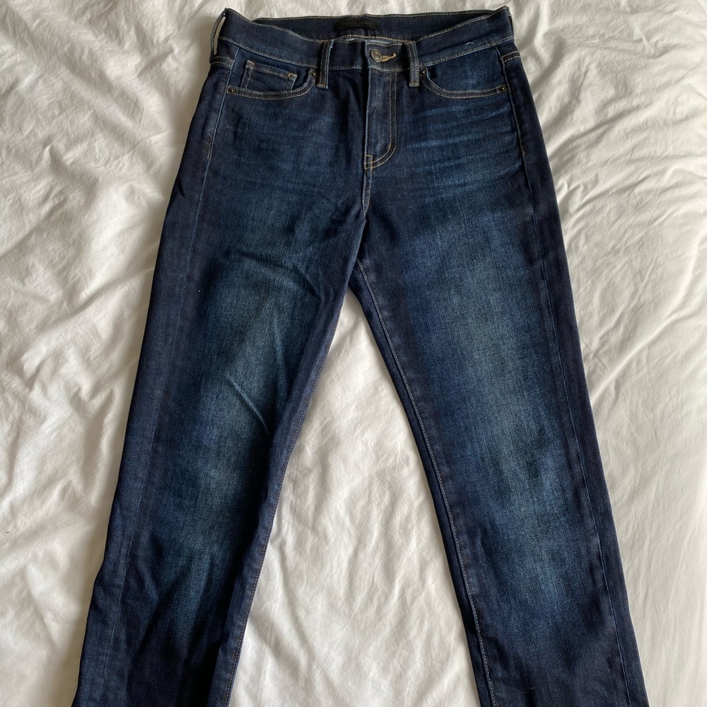 Straight Leg Dark Wash Jeans